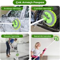 HGV İtal Araç Yıkama Peluş Makarna Oto Mop 140cm