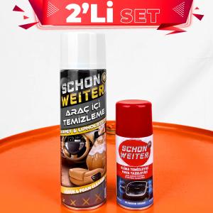Schön Weiter Klima Bombası + Araç İçi Temizleme Köpüğü 2'li Set