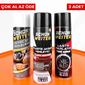 Schön Weiter Lastik Parlatıcı + Araç İçi Köpük + Plastik 3'lü